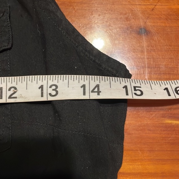 Vintage 1976 Small Prototyoe 100% cotton black sleeveless button dress romper - Picture 12 of 15